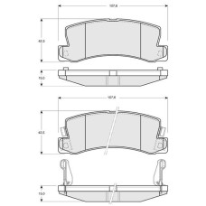 Тормозные колодки дисковые STARLINE BD S425