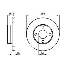 Тормозной диск BOSCH