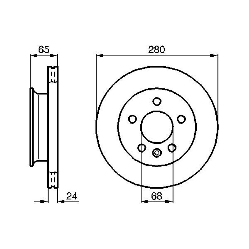Тормозной диск BOSCH