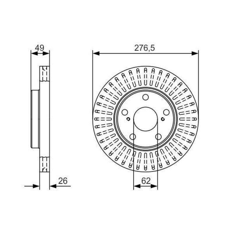 Тормозной диск BOSCH