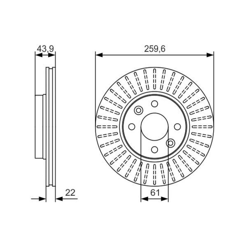 Тормозной диск BOSCH